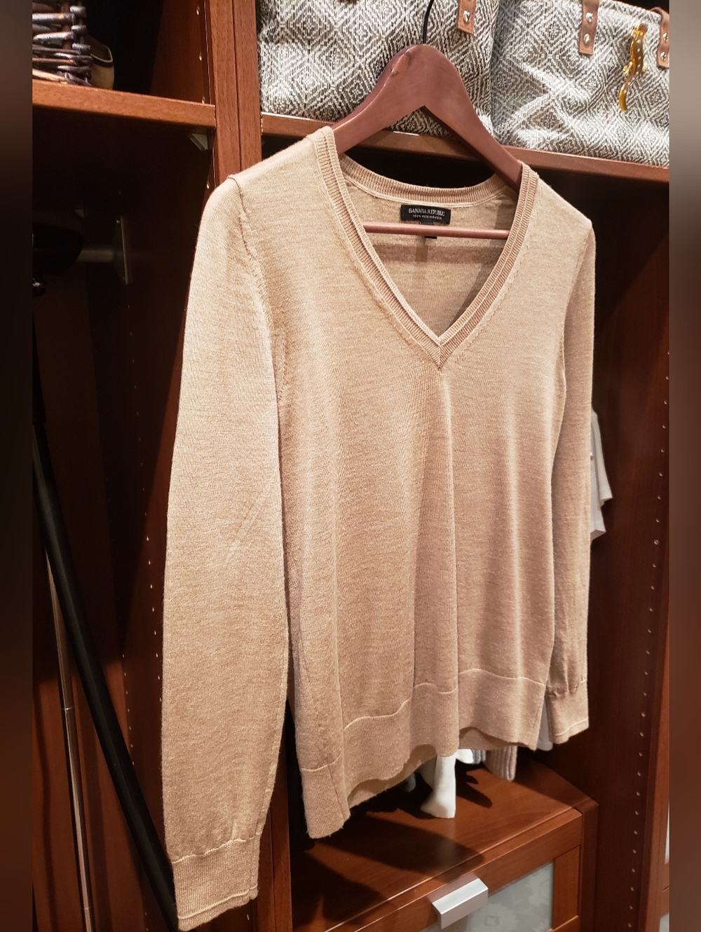 Banana Republic Merino Wool V Neck Sweater